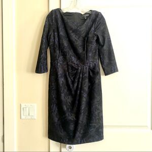 David Meister lace dress with bow detail